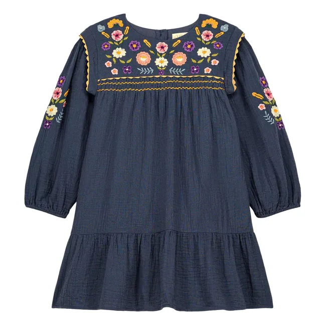 Robe Isatys Coton Bio | Bleu nuit