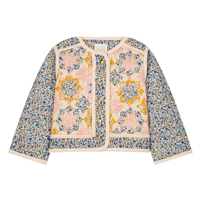 Orishane Patchwork Steppjacke | Blau