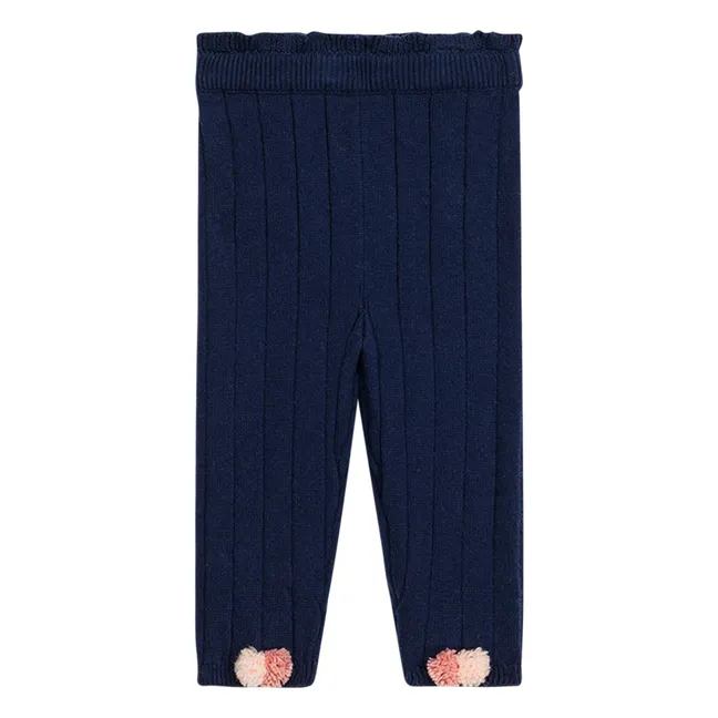 Moldavia Gerippte Legging | Navy
