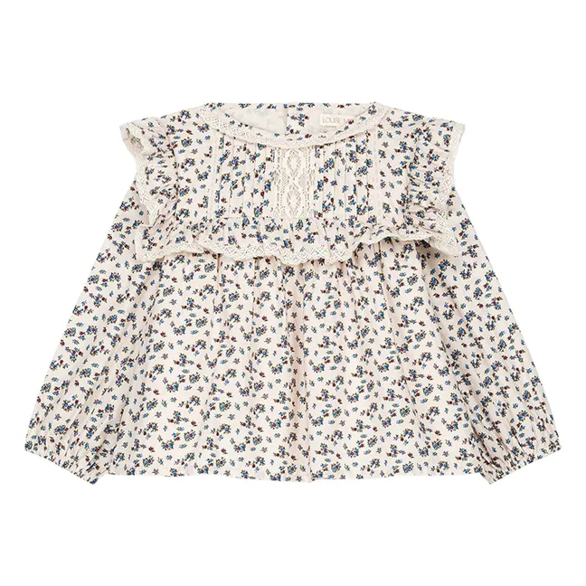 Blusa de algodón ecológico Kerien | Crema