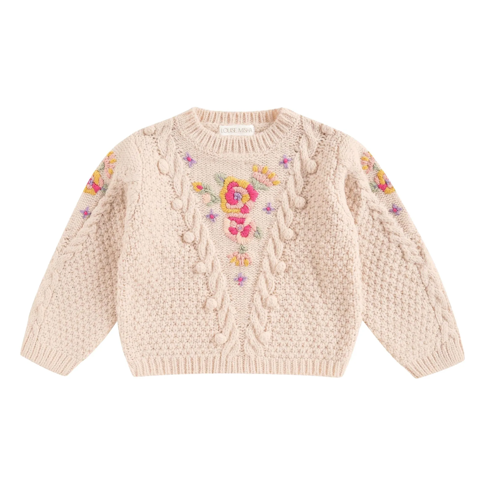 Louise Misha Cream Acila Wool Sweater
