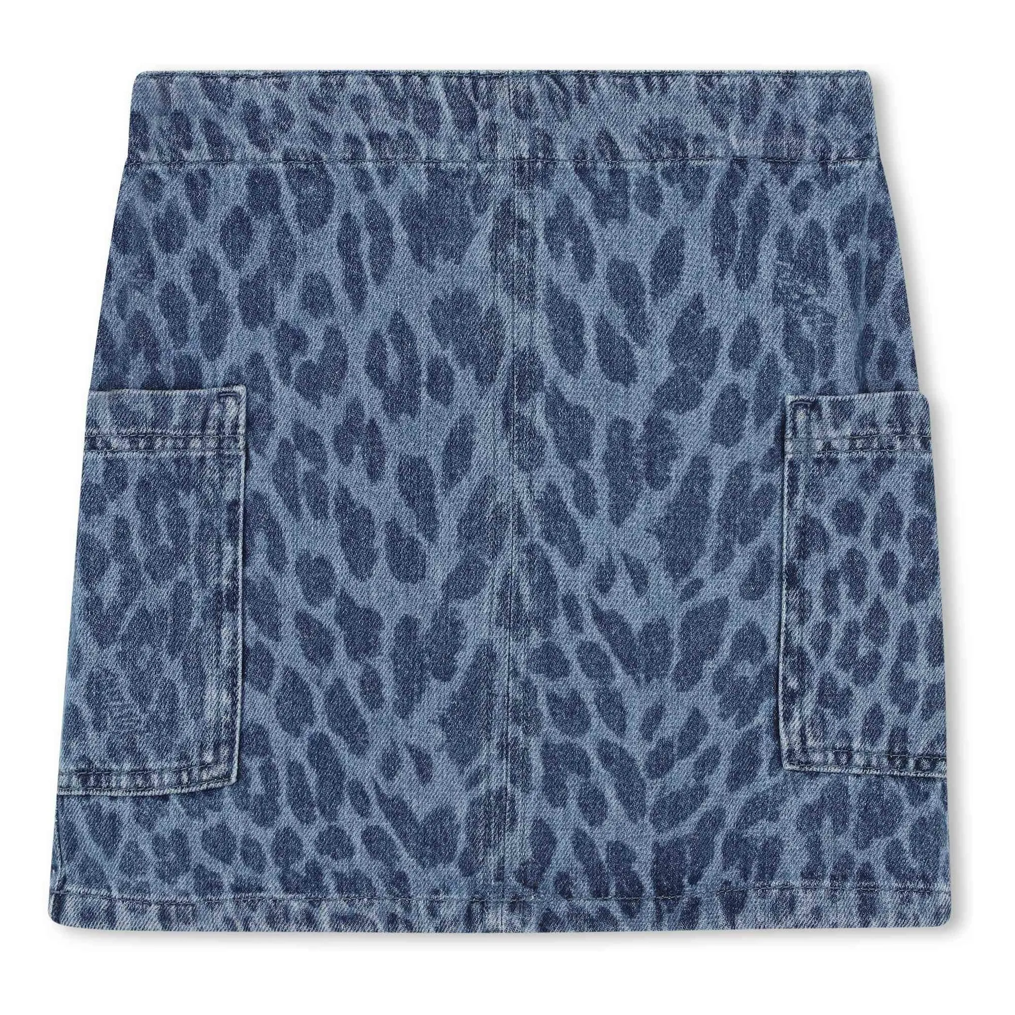 Zadig & Voltaire Denim Leopard Jeans Skirt