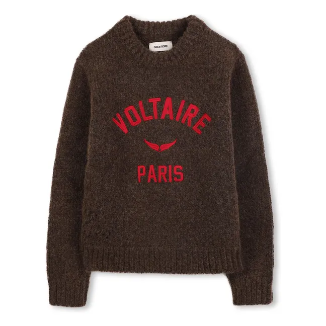 Pull Voltaire Paris Laine | Marron