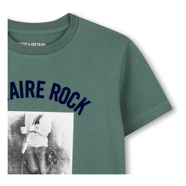 T-shirt Voltaire Rock Coton Bio | Vert