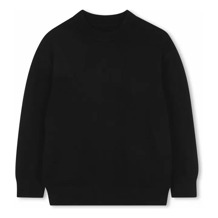 Pull Voltaire Laine | Noir- Image produit n°0