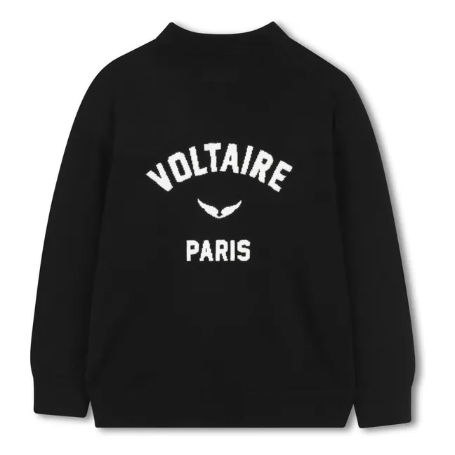 Pullover Voltaire Wolle | Schwarz