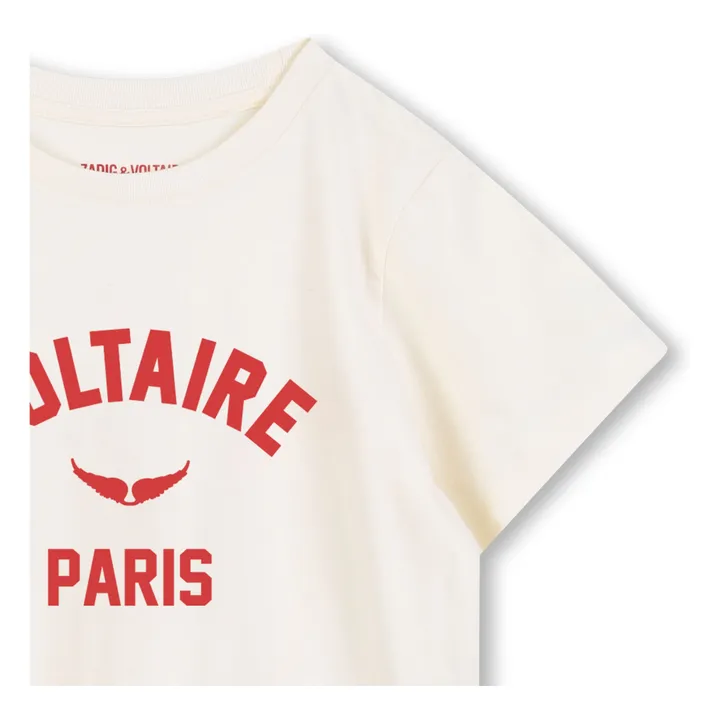 Camiseta Voltaire Paris de algodón orgánico | Marfil- Imagen del producto n°3