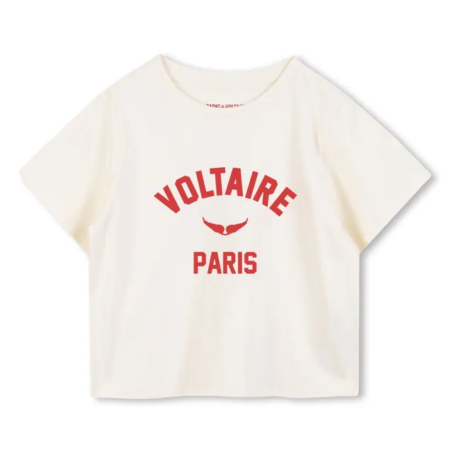 T-shirt Voltaire Paris Coton Bio | Ivoire