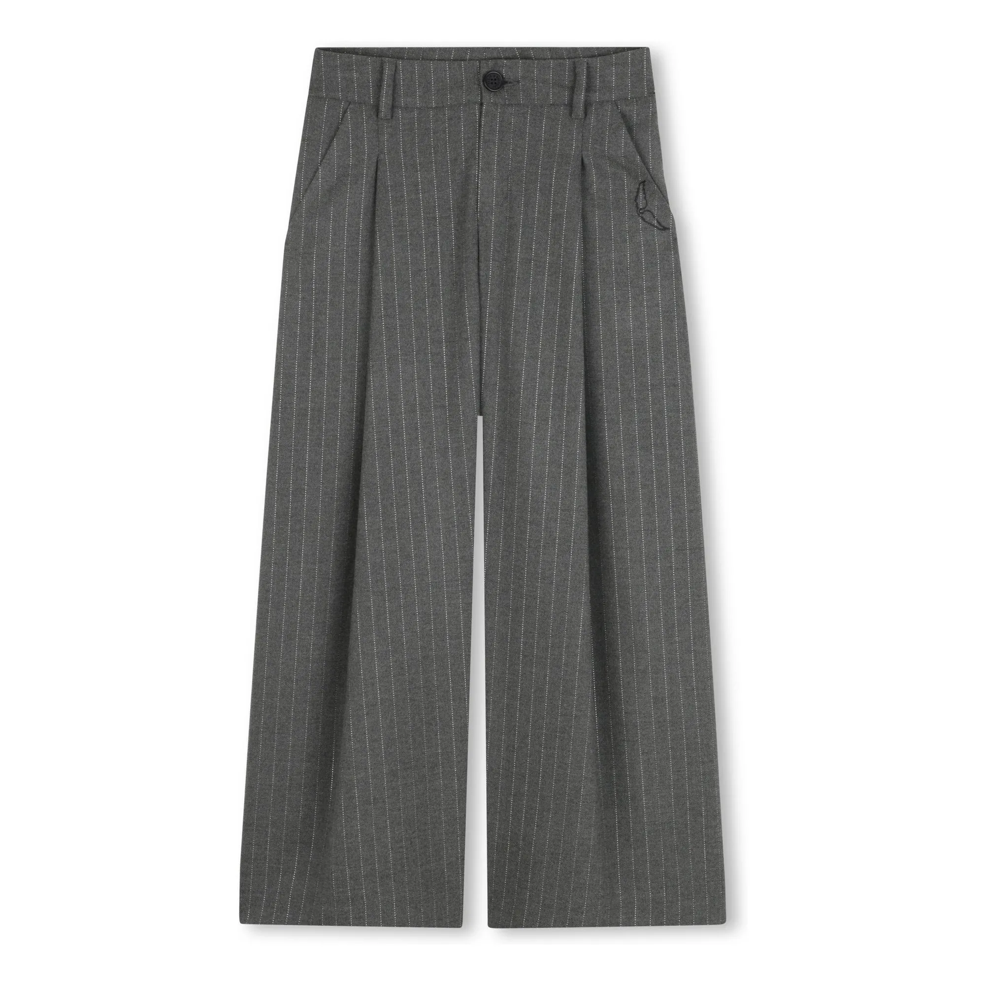 Zadig & Voltaire Heather Grey Striped Pants