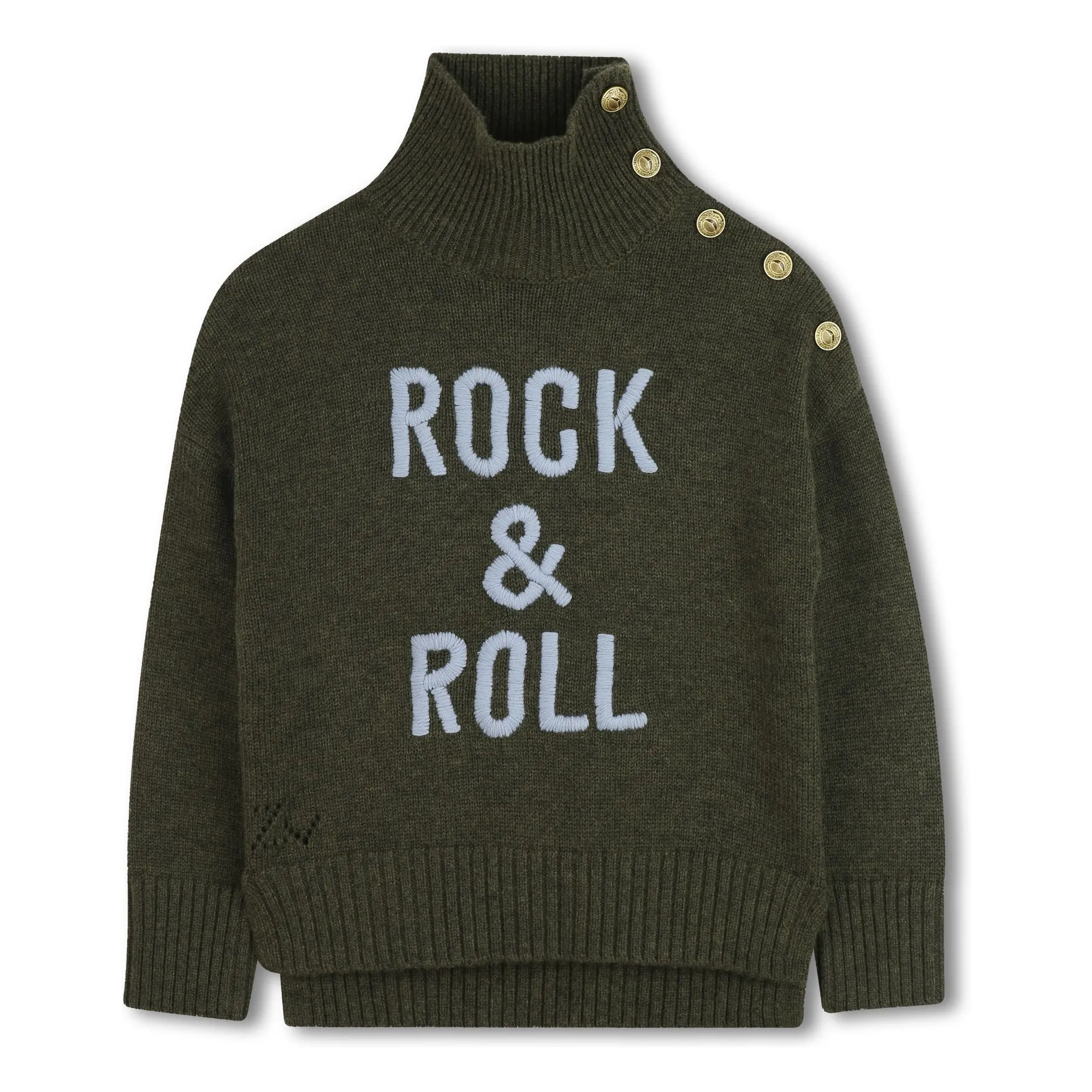 Zadig & Voltaire Khaki Rock&Roll Wool Sweater
