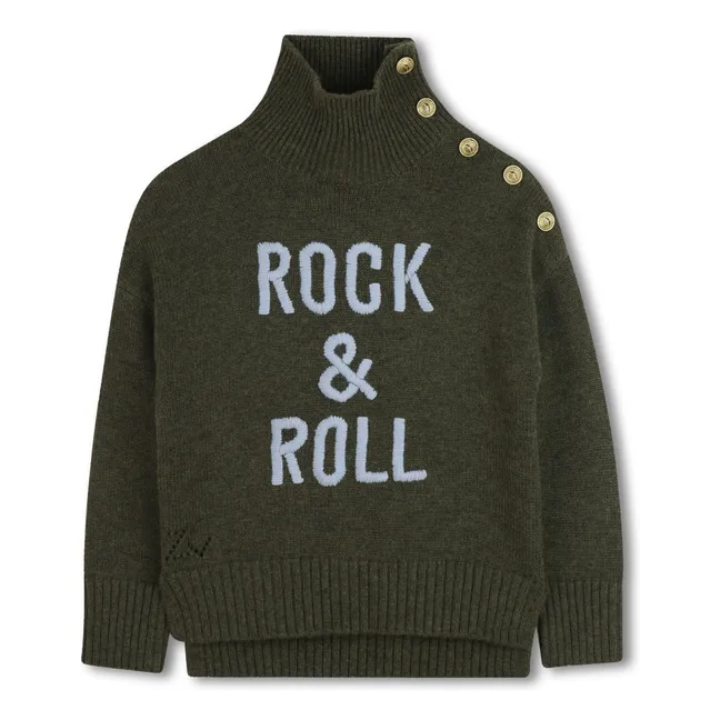 Jersey de lana Rock&Roll | Verde Kaki