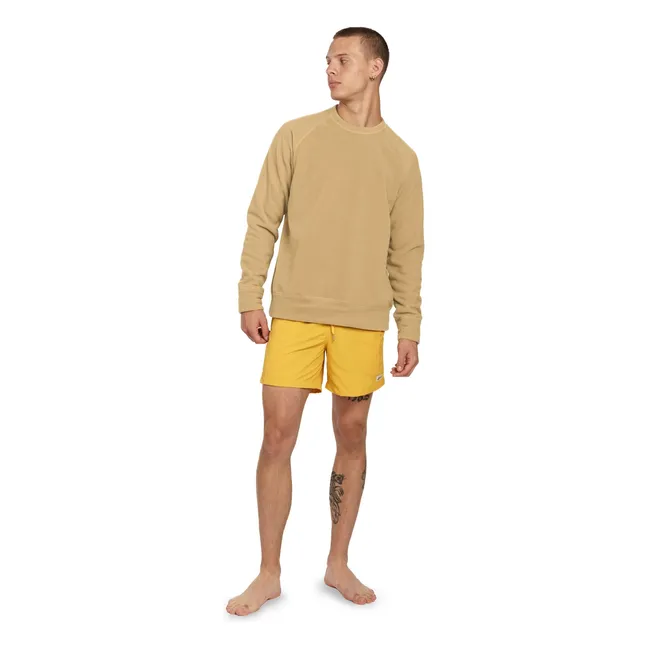 Solid Ocean Recycled Fiber Swim Shorts | Sunflower Yellow