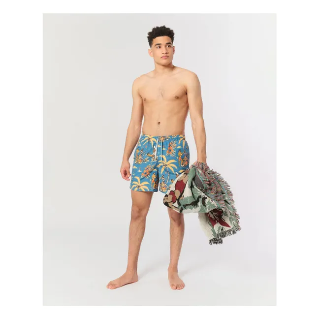 Trippin' Recycled Fiber Swim Shorts | Blue