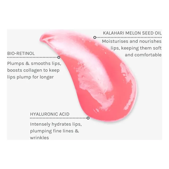 Gloss Bio-Retinol Glossy Lip Oil - 15 ml | Rose