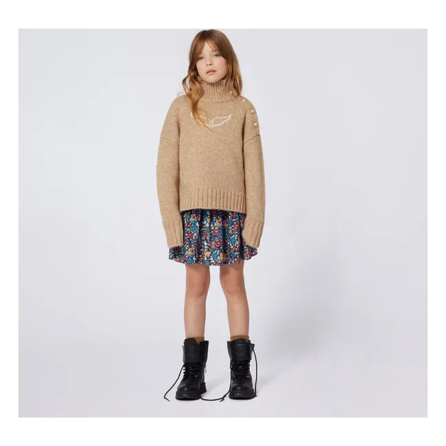 Robe Fleurie | Bleu marine