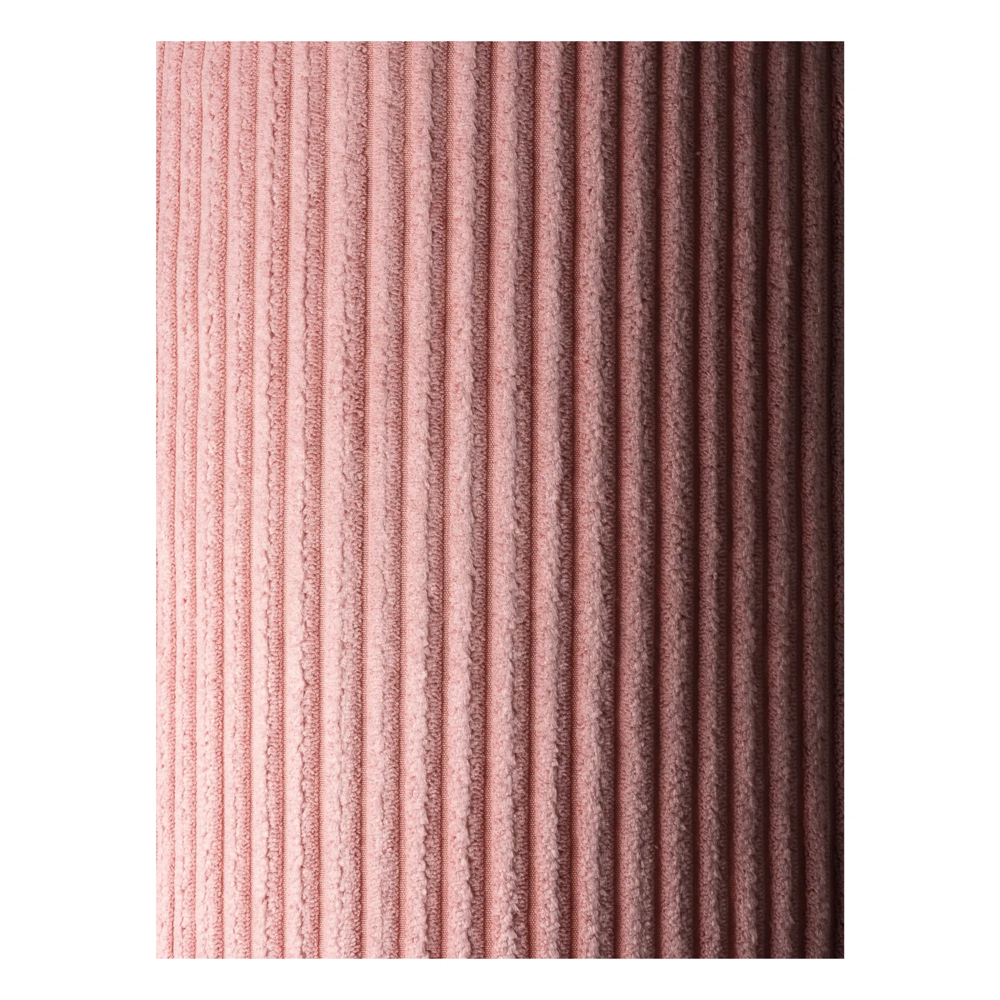 Pouf en velours côtelé | Rose- Image produit n°3