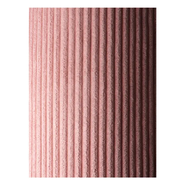 Pouf in velluto a coste | Rosa