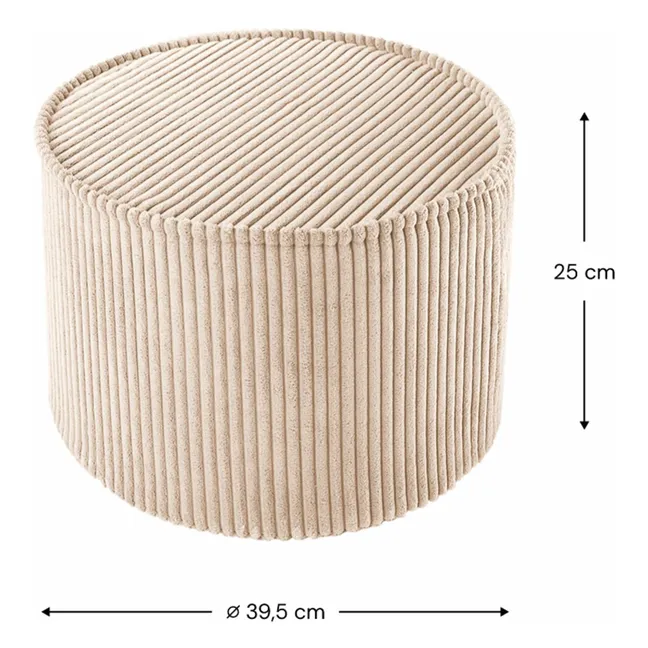 Puff de pana | Beige