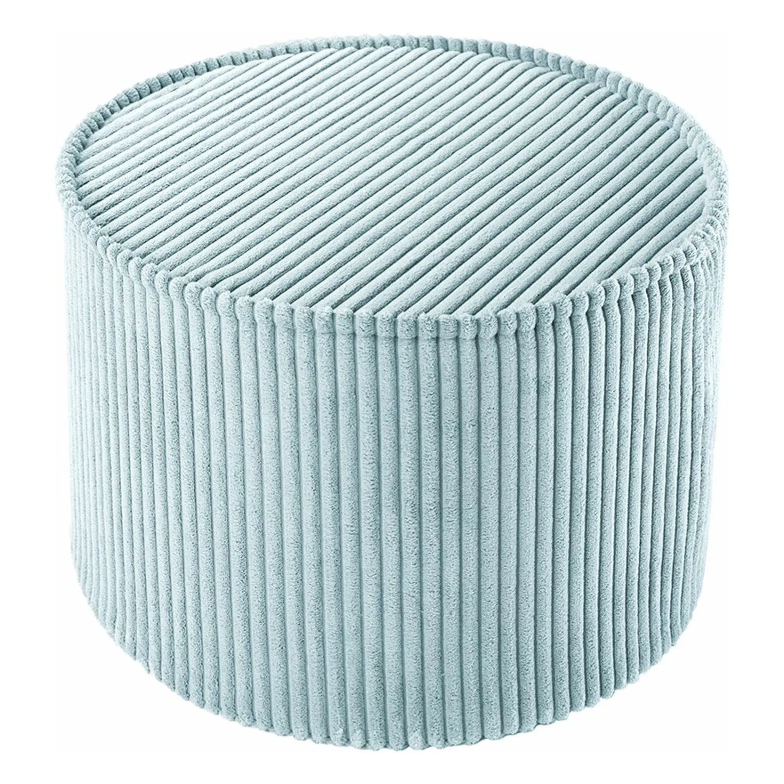 Wigiwama Light Blue Corduroy Pouffe