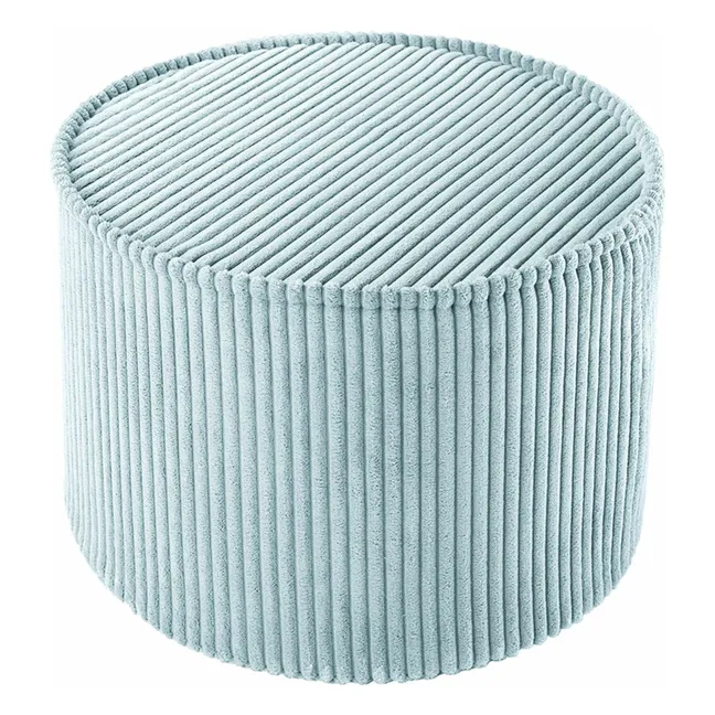 Corduroy pouffe | Light Blue