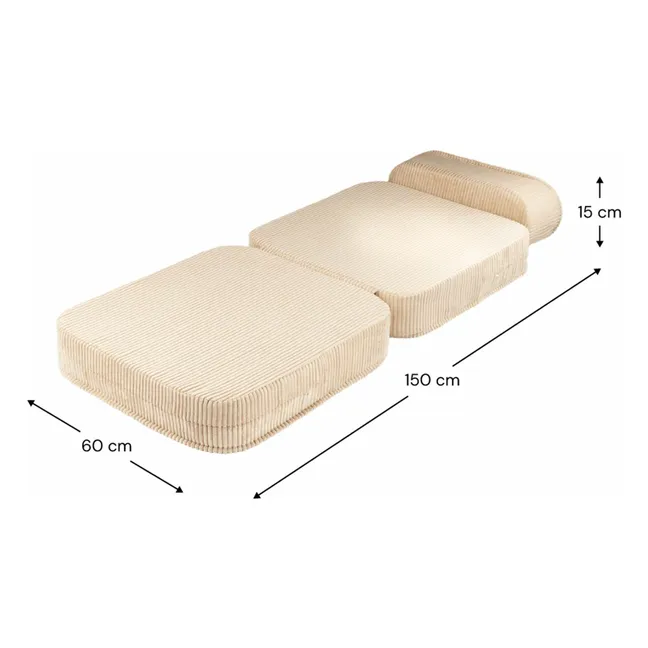 Fireside chair in corduroy | Light brown