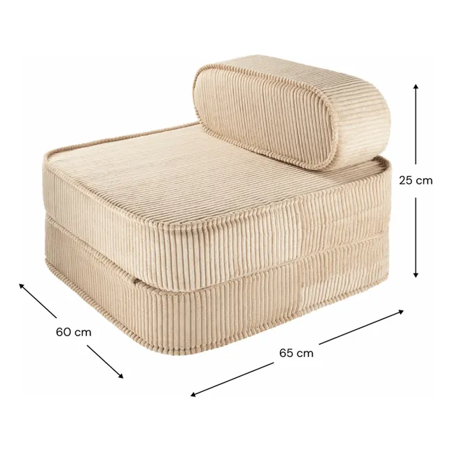 Sillón de pana | Marrón claro