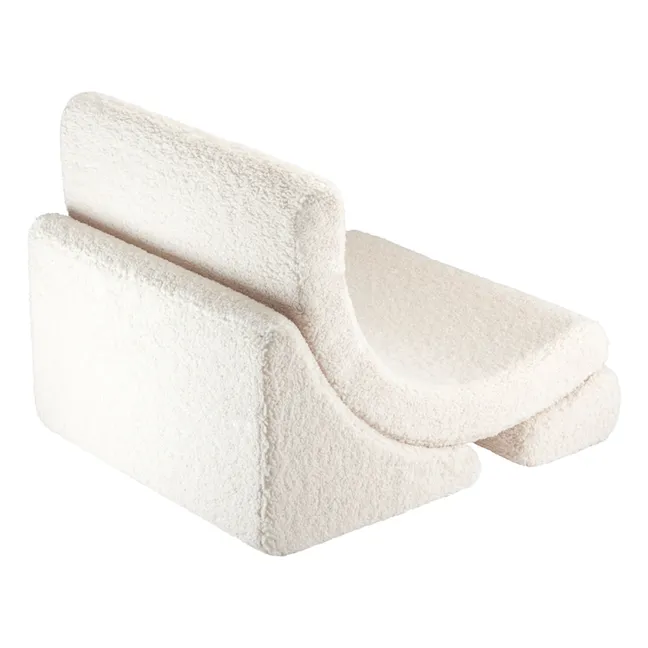Moon teddy armchair | Ecru