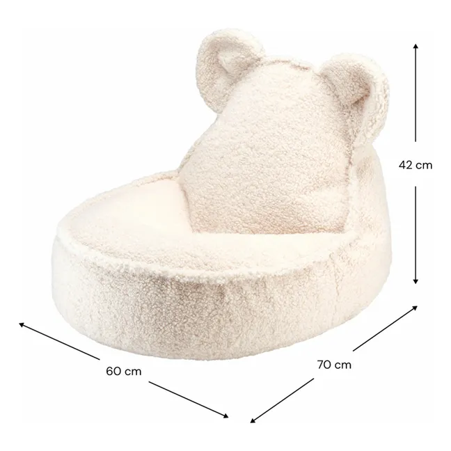 Fauteuil en teddy Bear | Ecru