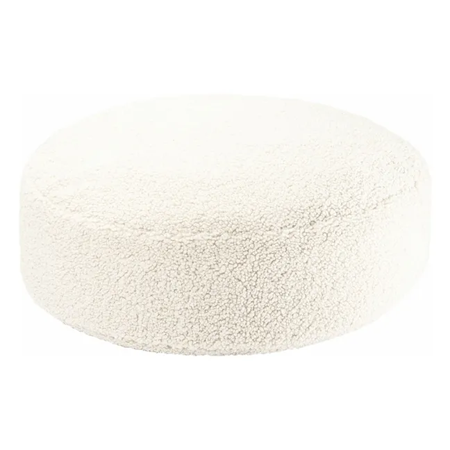 Teddy pouffe | Ecru