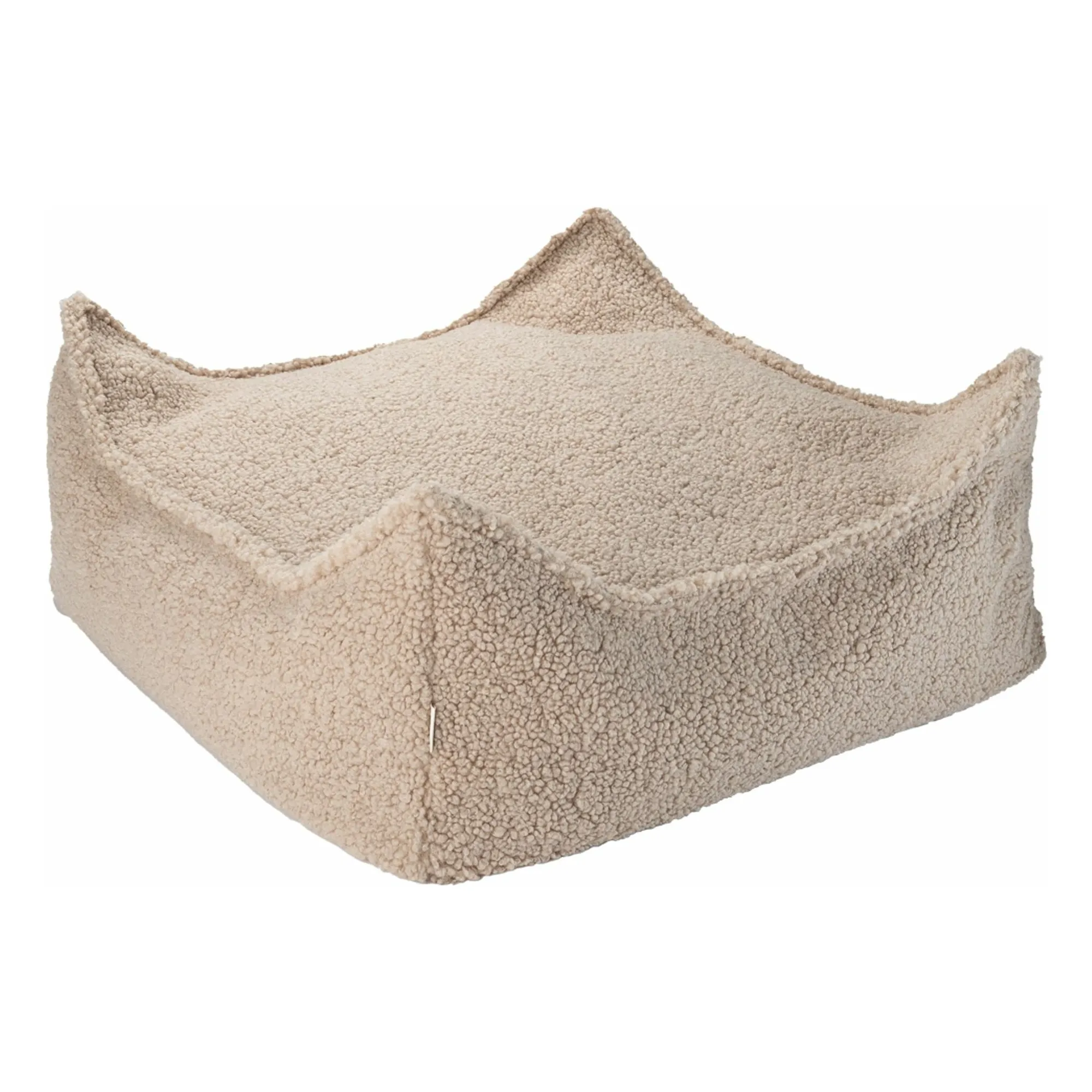 Wigiwama - Pouf ottoman en teddy (Wigiwama) - Image 1