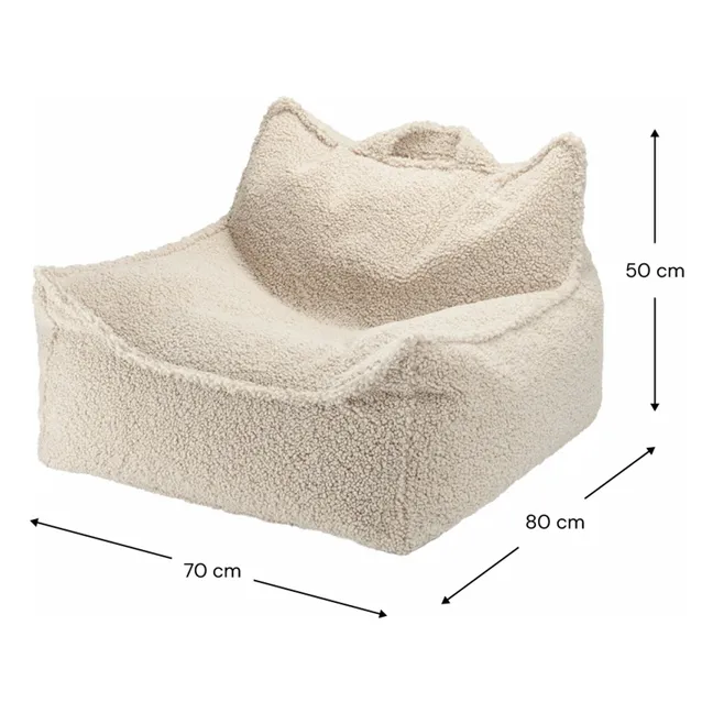 Fauteuil en teddy | Beige