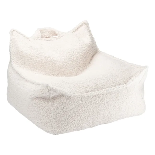 Fauteuil en teddy | Ecru