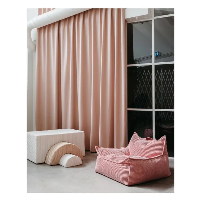 Fauteuil en velours côtelé | Rose