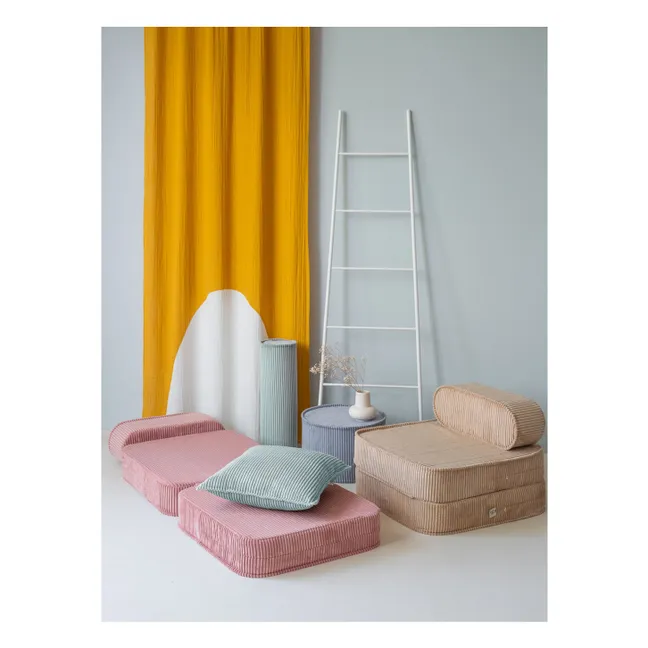 Poltrona in velluto a coste | Marrone chiaro