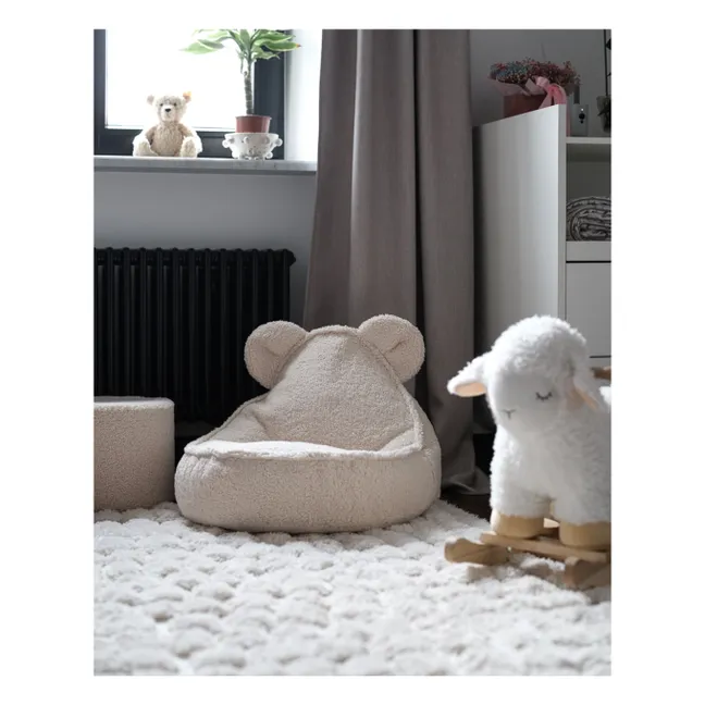 Fauteuil en teddy Bear | Ecru