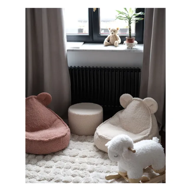 Fauteuil en teddy Bear | Ecru