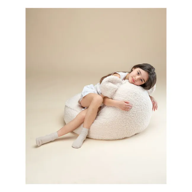 Fauteuil en teddy Bear | Ecru