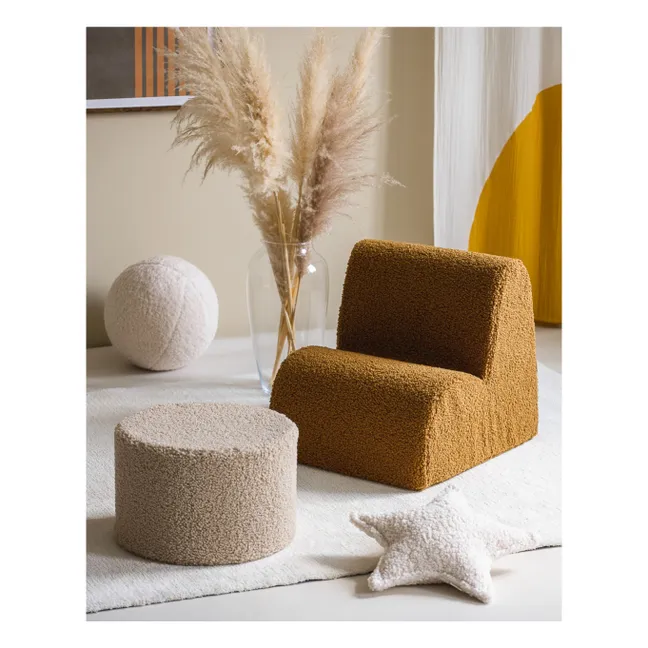 Teddy pouffe | Beige