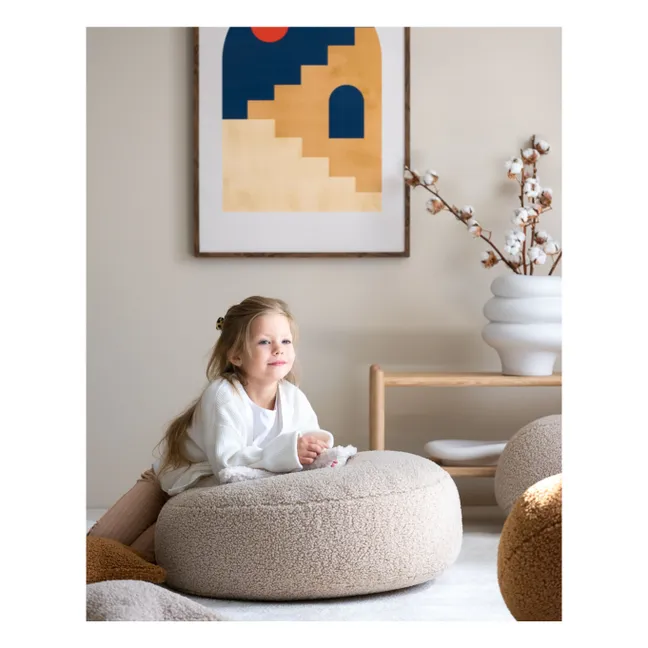Teddy pouffe | Beige