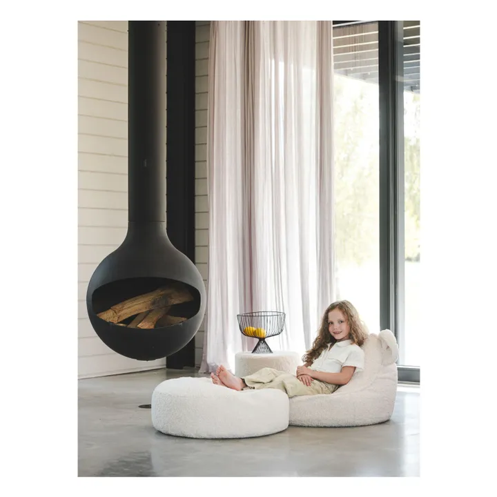 Teddy pouffe | Ecru- Product image n°1