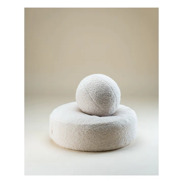 Teddy pouffe | Ecru- Product image n°5