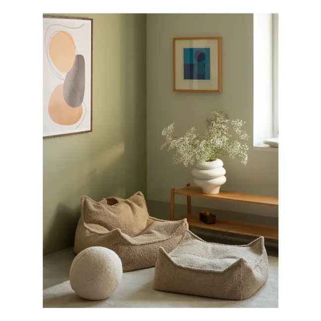 Fauteuil en teddy | Beige