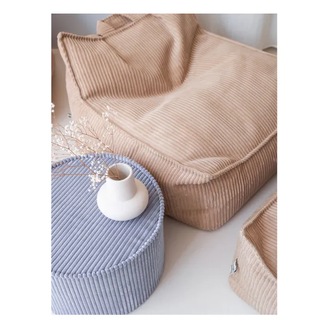 Corduroy armchair | Light brown