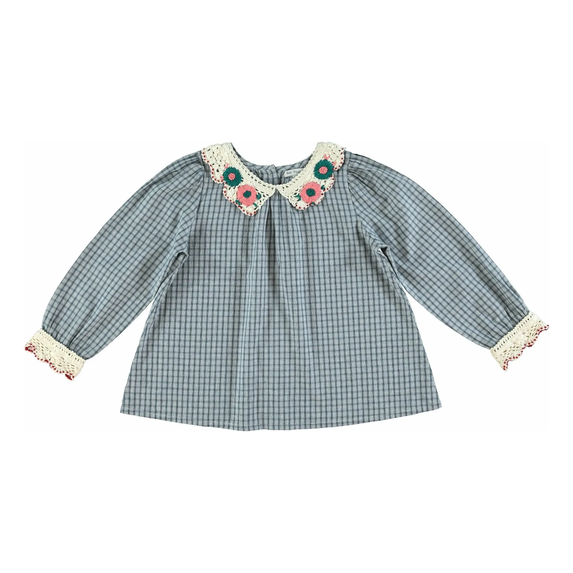 Bebe Organic Blue Rhea Organic Cotton Blouse