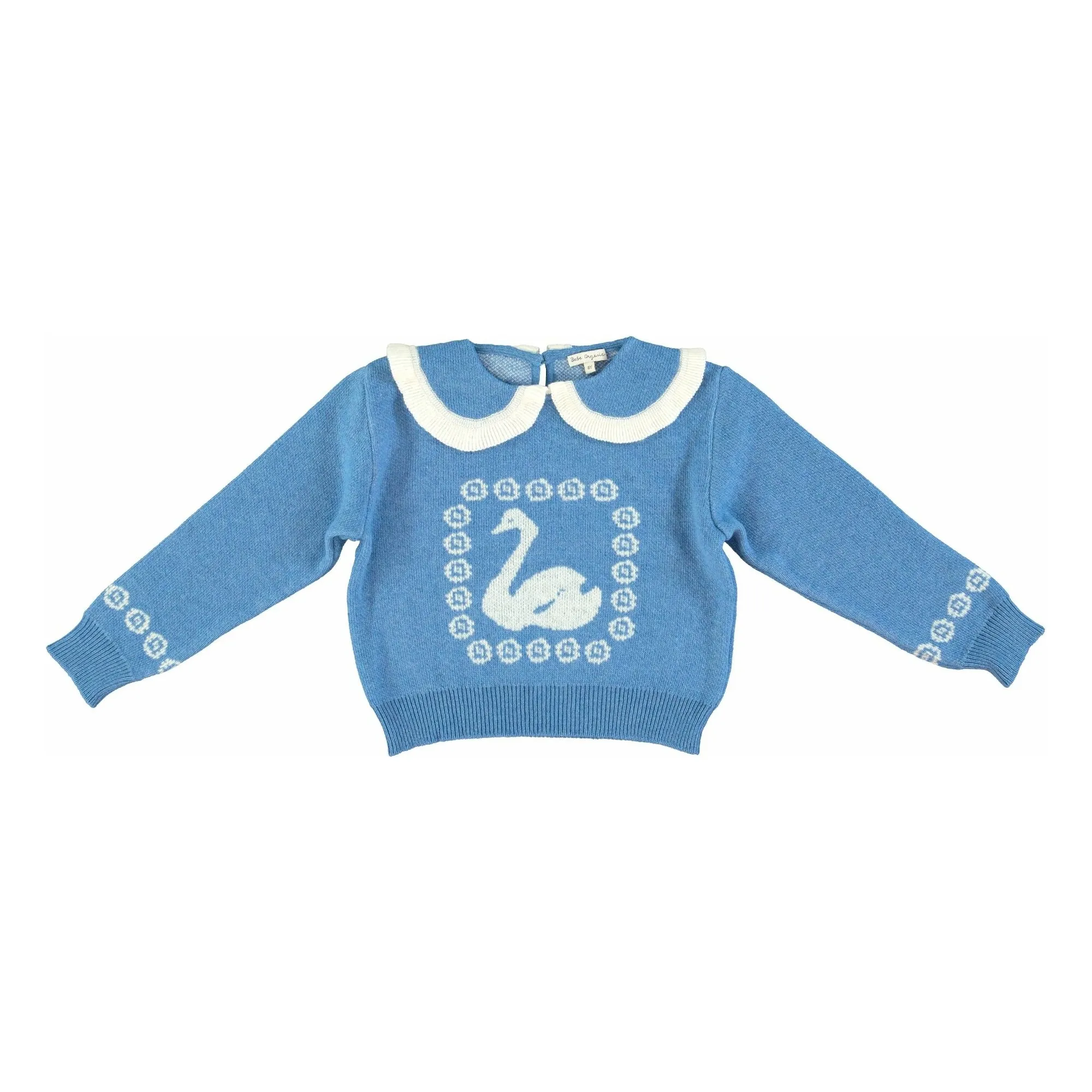 Bebe Organic Blue Annika Wool Sweater