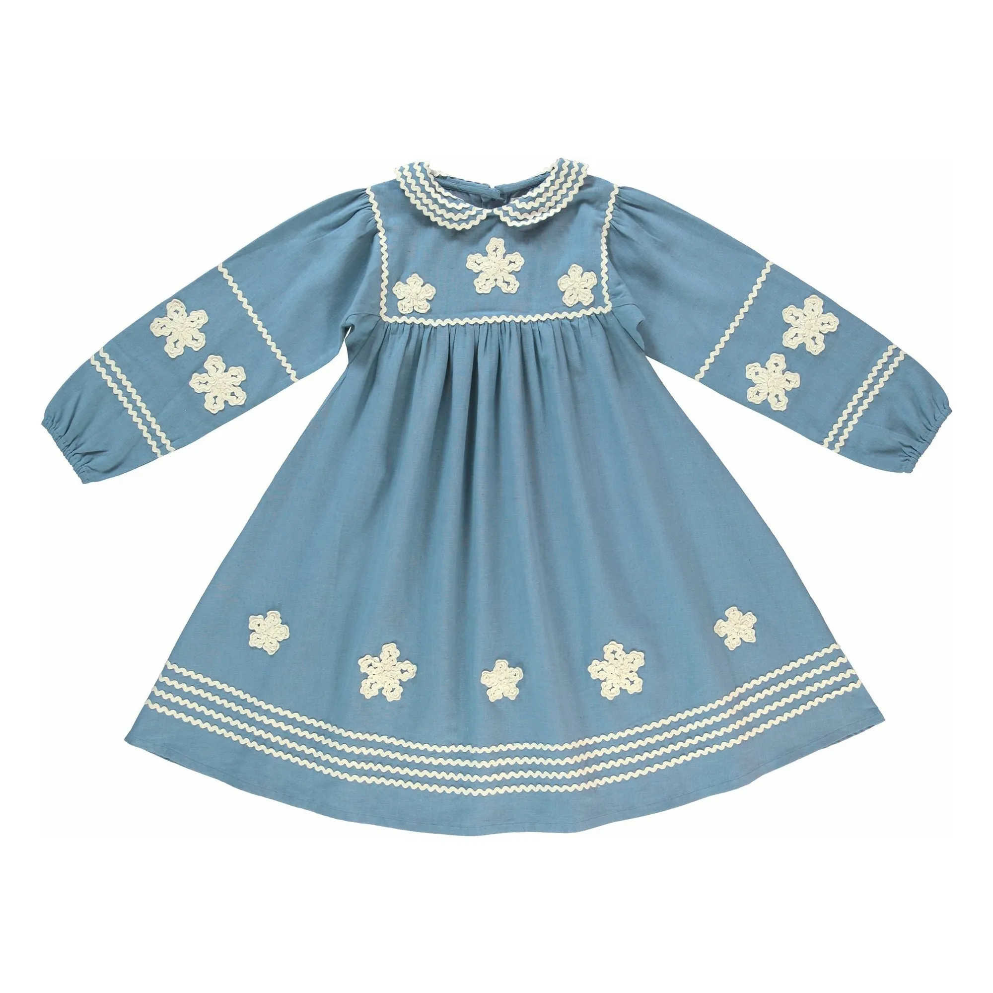 Bebe Organic Blue Inga Organic Cotton Dress