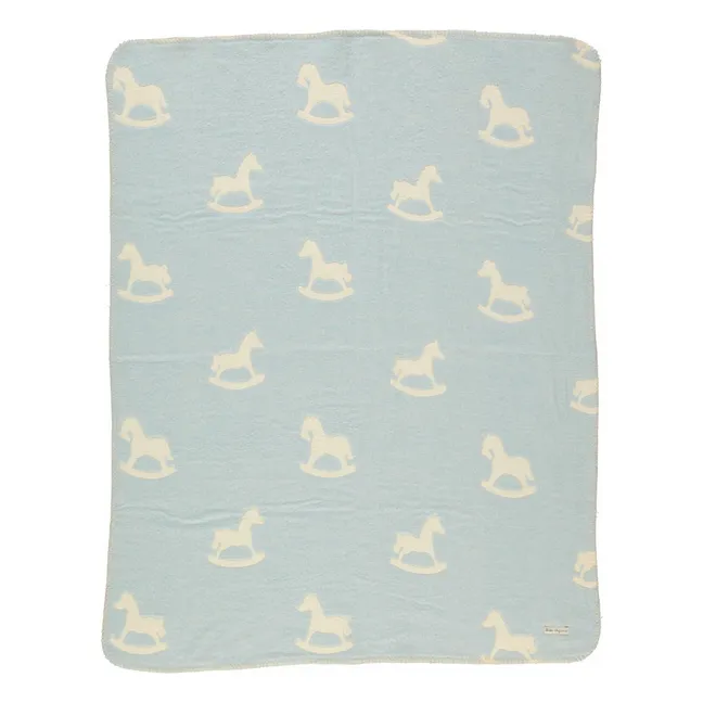 Manta de algodón ecológico Cuddle | Azul