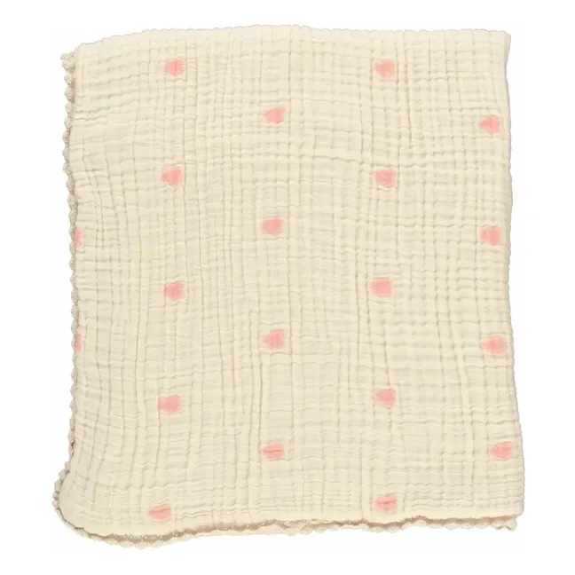 Couverture Snuggle Coton Bio | Rose pêche