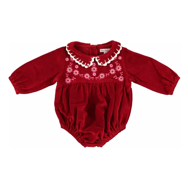 Barboteuse Millie Coton Bio | Rouge