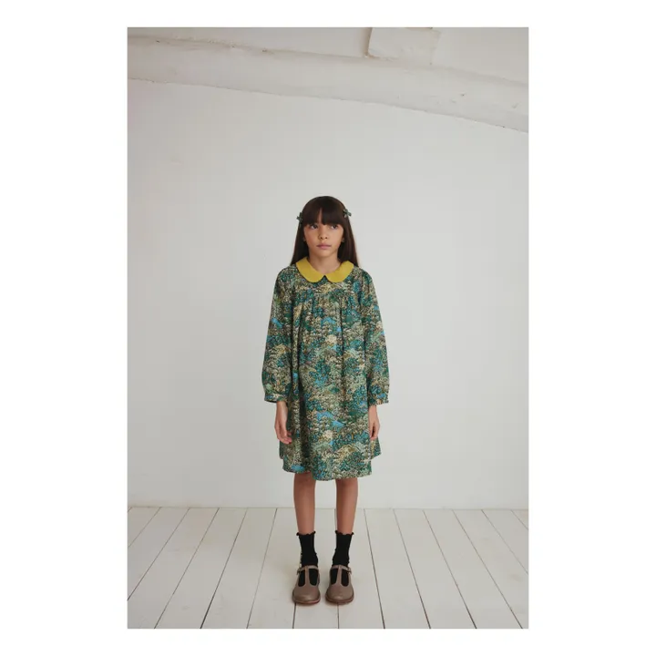 Nola Liberty dress | Green- Product image n°1